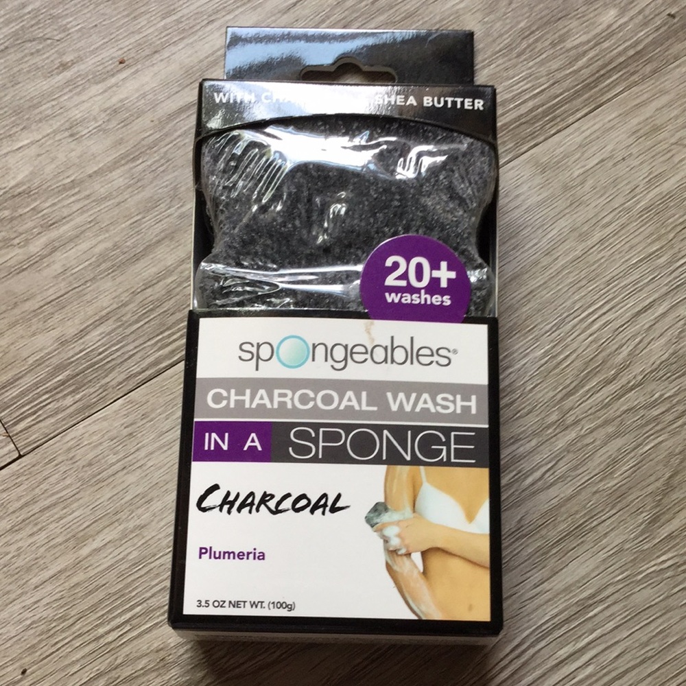 Spongeables Charcoal Wash in a sponge